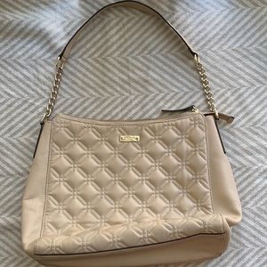 Kate Spade Quilted Shoulder Bag - Nude